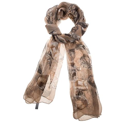 dior brown scarf